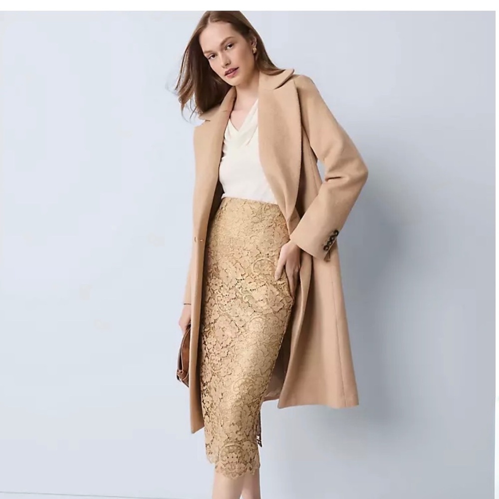 NEW Ann Taylor Double Breast Long Coat Small | 850989